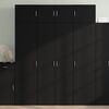 vidaXL Storage Cabinet Black 80x42.5x225 cm Engineered Wood