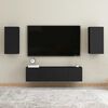 vidaXL TV Cabinet Black 30.5x30x60 cm Engineered Wood