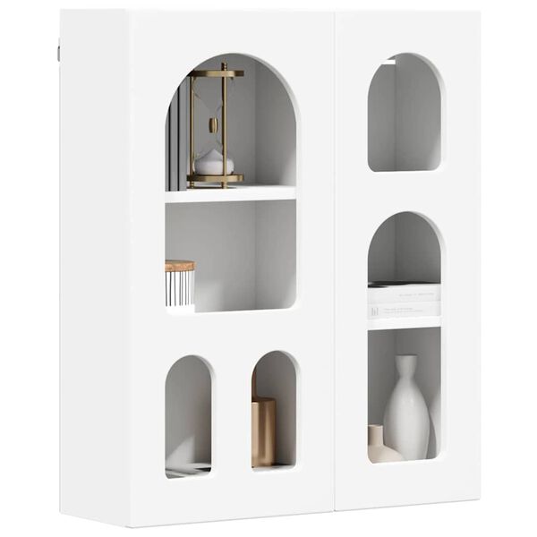 vidaXL Hanging Cabinet White 59 x 20 x 71.5 cm Engineered Wood