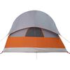 vidaXL Camping Tent Tunnel 4-Person Grey Waterproof
