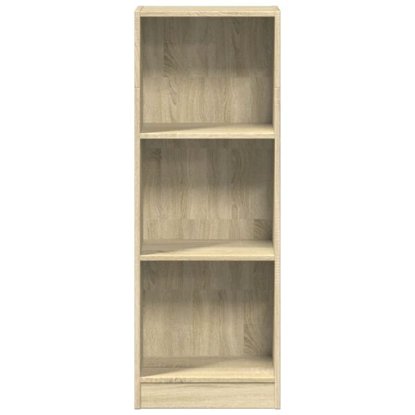 vidaXL Bookcase Sonoma Oak 40x24x109 cm Engineered Wood
