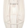 vidaXL Pendant Lamp White Willow 40 W 27x68 cm Oval E27