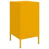 vidaXL Bedside Cabinets 2 pcs Mustard Yellow 36x39x68 cm Steel