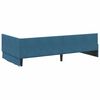 vidaXL Corner Bed Frame with Headboard Blue 80 cm x 200 cm Velvet