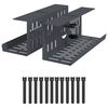 vidaXL Under Desk Cable Management Tray 2 pcs Anthracite