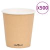 vidaXL Coffee Paper Cups 200 ml 500 pcs Brown