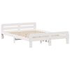 vidaXL Bed frame without Mattress White 140x200 cm Solid Wood Pine