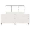 vidaXL Bookcase Bed without Mattress White 120x190 cm Small Double Solid Wood