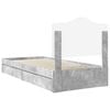 vidaXL Storage Bed Concrete Grey 90 x 200 cm Engineered Wood