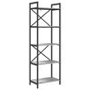 vidaXL Bookshelf Grey Sonoma 56 x 34 x 171 cm Engineered Wood