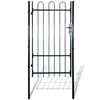vidaXL Fence Gate with Hoop Top (single) 100 x 198 cm