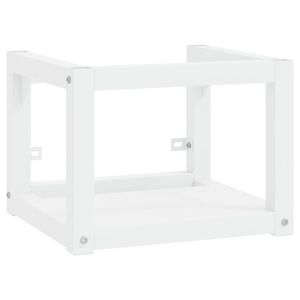 vidaXL Wall-mounted Bathroom Washbasin Frame White 40x38x31 cm Iron