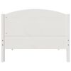 vidaXL Bed Frame without Mattress White 90x200 cm Solid Wood Pine