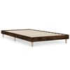 vidaXL Bed Frame without Mattress Smoked Oak 90x190 cm Single Engineered Wood