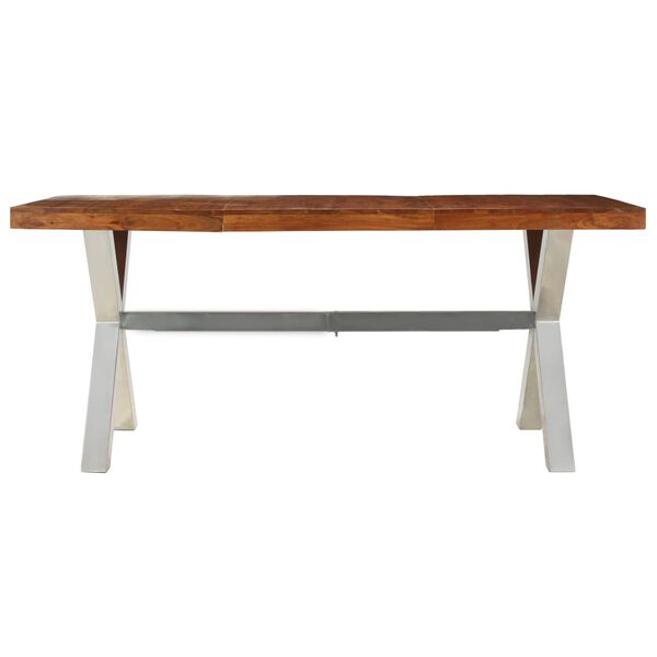 vidaXL Dining Table Solid Wood 180x90x76 cm