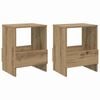 vidaXL Magazine Rack 2 pcs Artisan Oak 35 x 30 x 45 cm