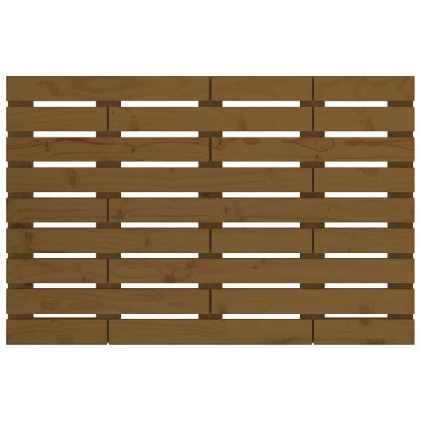 vidaXL Wall Headboard Honey Brown 96x3x63 cm Solid Wood Pine