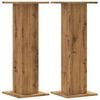 vidaXL Speaker Stands 2 pcs Artisan Oak 30x30x80 cm Engineered Wood