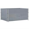 vidaXL Garden Planter Grey 120x80 cm Solid Wood Pine