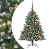 vidaXL Artificial Christmas Tree with 150 LEDs with Stand Green 120 cm