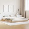vidaXL Floor Bed Frame Natural 223.5 x 144 x 9 cm Solid Pine Wood