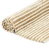 vidaXL Rug Hemp Wool 160x230 cm Natural/White