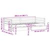 vidaXL Daybed with Drawers without Mattress 80x200 cm Solid Wood