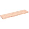vidaXL Wall Shelf 80x20x4 cm Untreated Solid Wood Oak