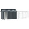 vidaXL Bird Cage Anthracite 416.5 x 103 x 142 cm Galvanised Steel