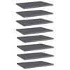 vidaXL Bookshelf Boards 8 pcs High Gloss Grey 40x30x1,5 cm Engineered Wood