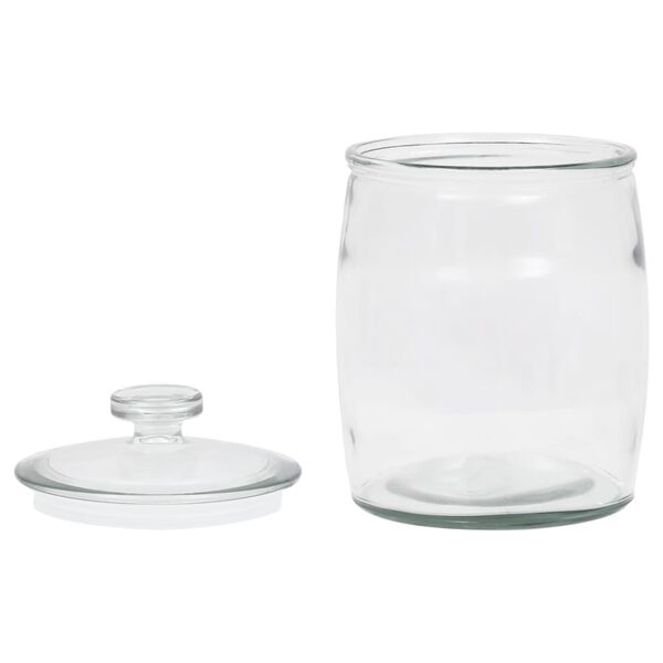 vidaXL Storage Glass Jars with Lid 4 pcs 3850 ml