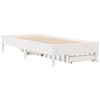 vidaXL Bed Frame without Mattress White 75x190 cm Small Single Solid Wood Pine