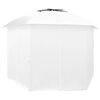 vidaXL Garden Marquee with Curtains 360x312x265 cm White 180 g/m²