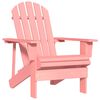 vidaXL Garden Adirondack Chair Solid Fir Wood Pink