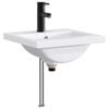vidaXL Bathroom Wash Basin Matte Black 42 x 40 x 16.5 cm Metal