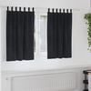 vidaXL Blackout Curtains 2 pcs Black 140 x 140 cm Velvet