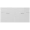 vidaXL Sink Cabinet High Gloss White 90x38.5x46 cm Engineered Wood