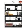 vidaXL Book Cabinet/Room Divider Black 100x30x135 cm