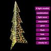vidaXL Christmas Tree with 240 LEDs Warm White 180 cm PET