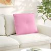vidaXL Back Pillow Pink 60 x 19 x 50 cm Fabric