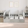 vidaXL Storage Bed Frame Concrete Grey 180 x 200 cm Engineered Wood