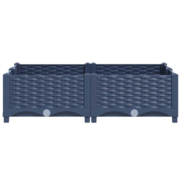 vidaXL Raised Bed 80x80x23 cm Polypropylene