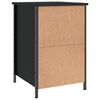 vidaXL Bedside Cabinet Black 40x42x60 cm Engineered Wood