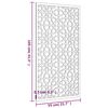vidaXL Garden Wall Decoration 105x55 cm Corten Steel Moorish Design
