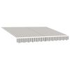 vidaXL Awning Canopy Replacement for 4x2 m Light Grey&White Stripe
