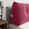 vidaXL Back Pillow Wine Red 160 x 24 x 50 cm Velvet