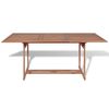 vidaXL Garden Table 180x90x75 cm Solid Teak Wood
