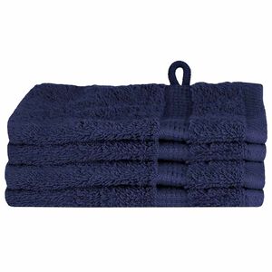 vidaXL Guest Towel SOLUND 4 pcs Navy Blue 15 x 21 cm 550 gsm