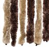 vidaXL Fly Curtain Beige and Light Brown 100x200 cm Chenille