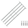 vidaXL Security Grille for Windows with 4 Crossbars 3 pcs 4 Crossbars